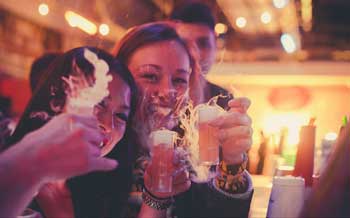 dry ice shooters at guardian late nights event