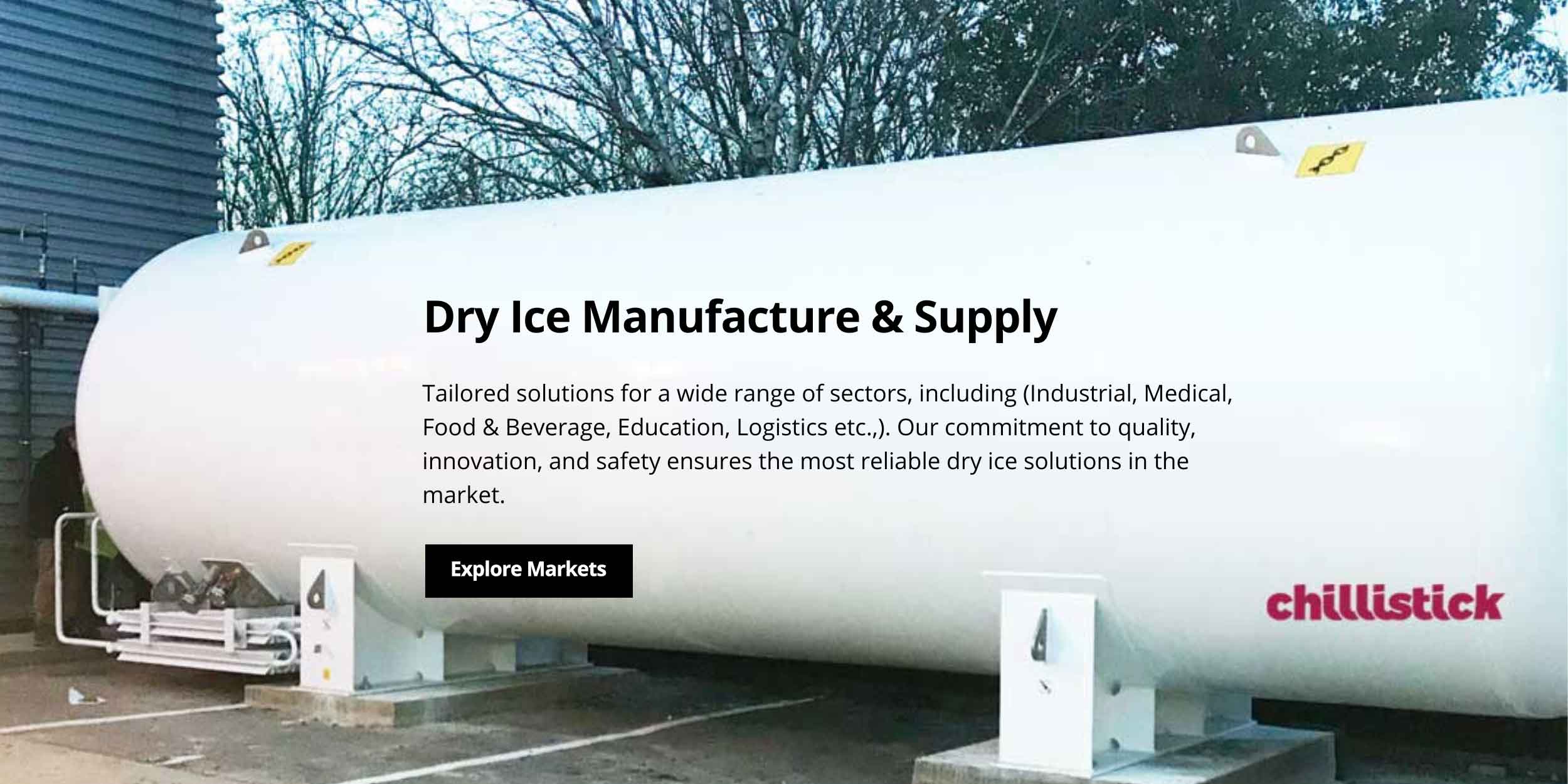 Chillistick CO2 Storage Tank For Industrial Dry Ice Manufacturing
