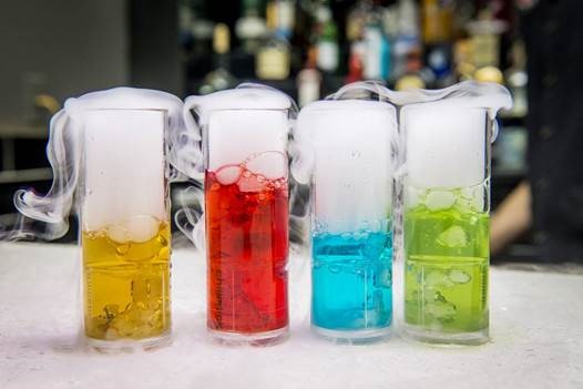 Ice Breaker Shot Glasses Using Dry Ice With Safety Valve