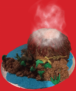 volcano cake